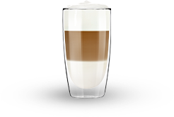 O ceaşcă de latte macchiato