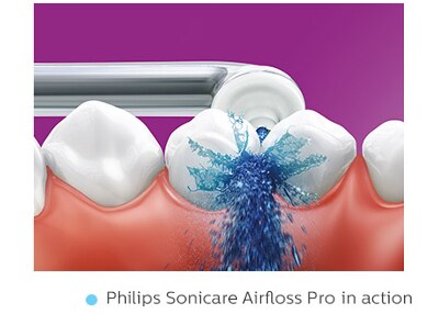 Philips-Sonicare-Airfloss-in-action