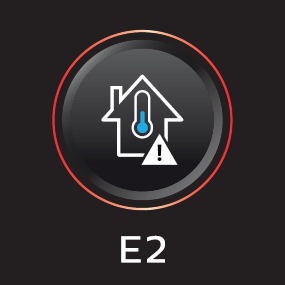 E2, indicaţie temperatură prea scăzută