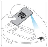 conectarea la wifi, scanarea codului QR