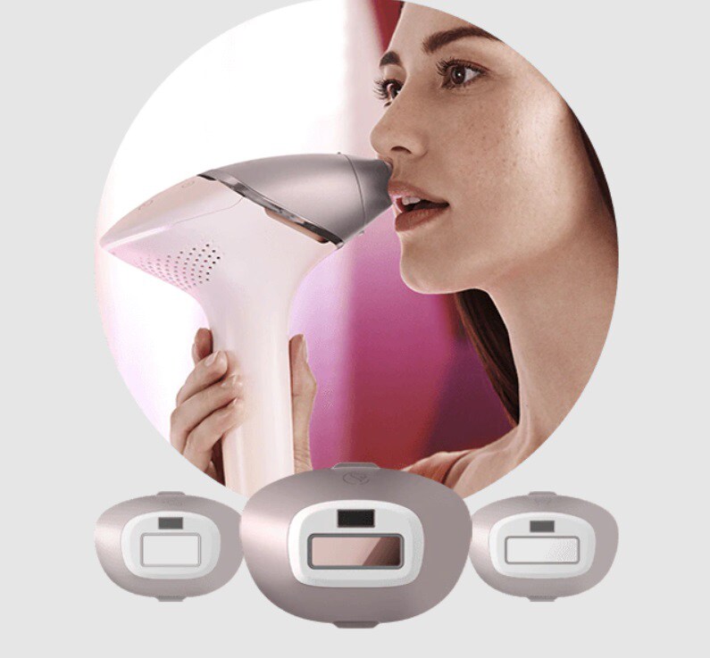 women using epilator