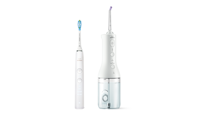 Irigator bucal Philips Cordless Power Flosser DiamondClean 9000 HX3866/41