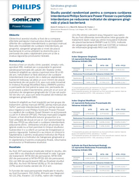 Sonicare broșură studii clinice 2