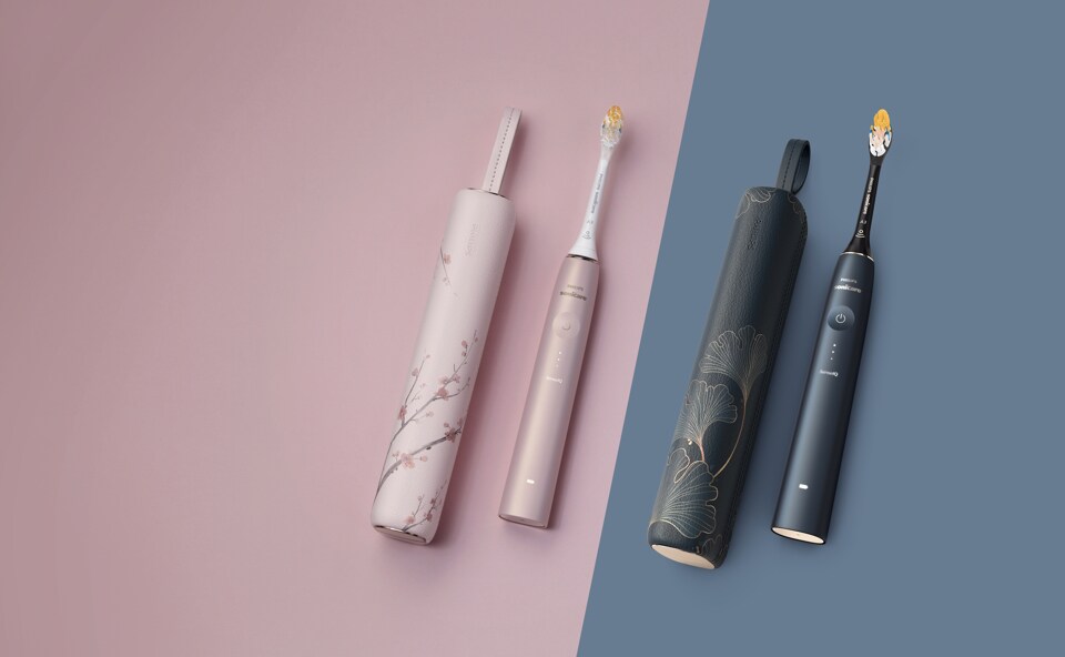 Ediție specială cu design floral Philips Sonicare 9900 Prestige