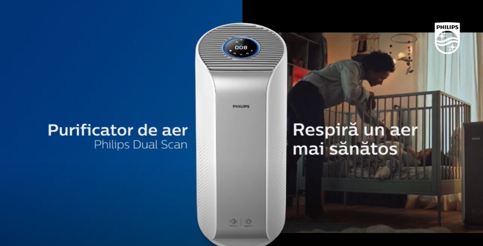 Purificator de aer Philips Dual Scan