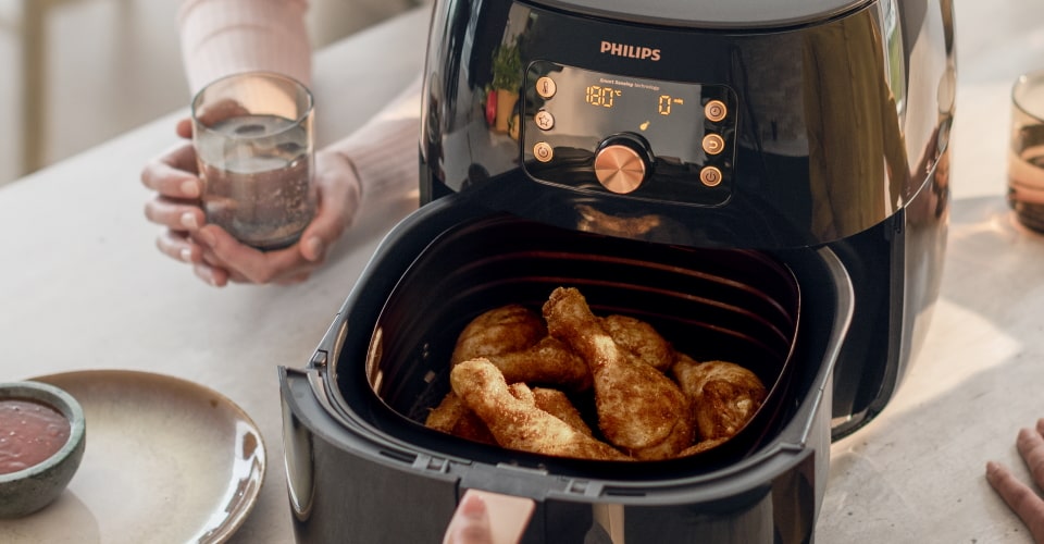 friteuza cu aer cald philips airfryer xxl smart HD9860 mai putine grasimi